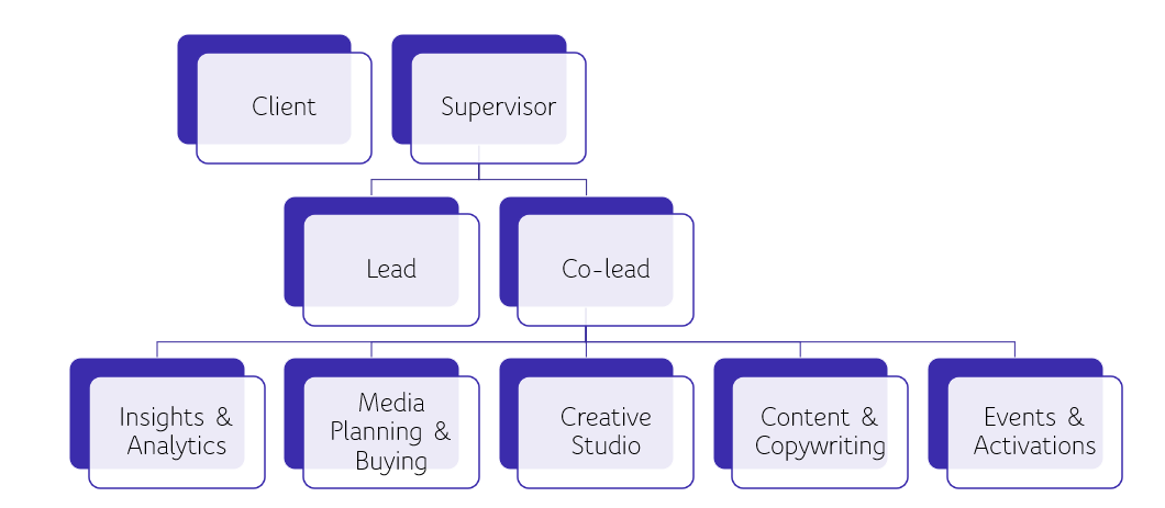 Metamorphica’s Organisational Chart