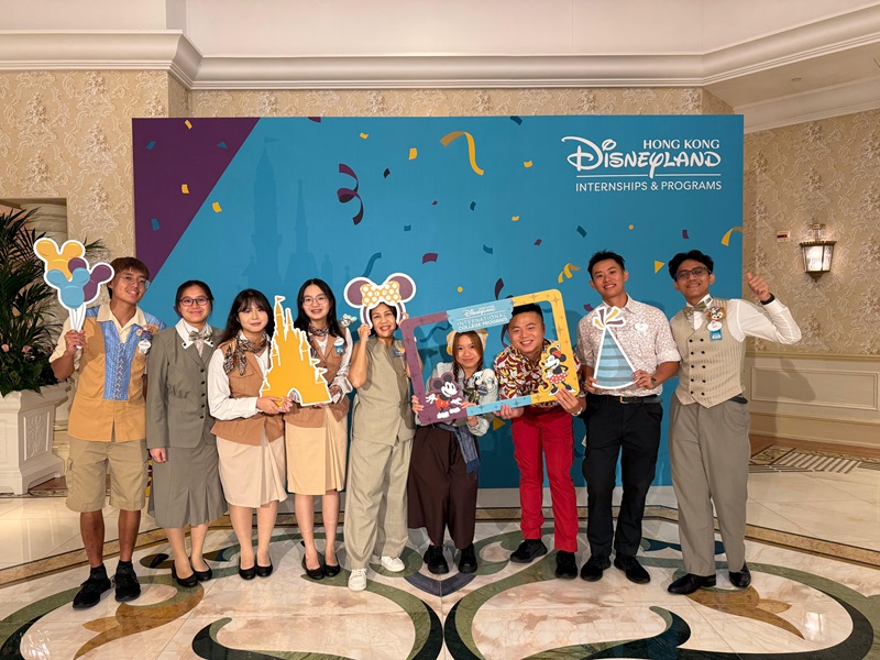 7 NP's BA students at OIEP at Hong Kong Disneyland