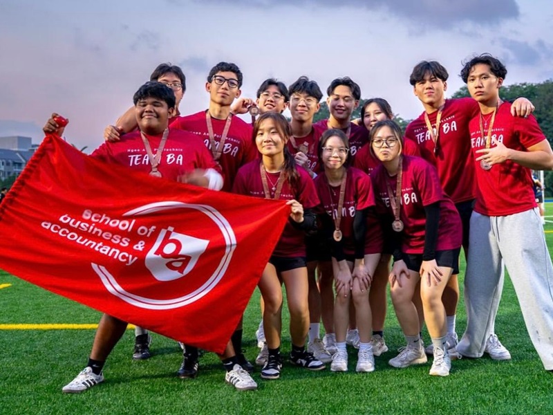 1 NP's BA students at the Inter-School Games