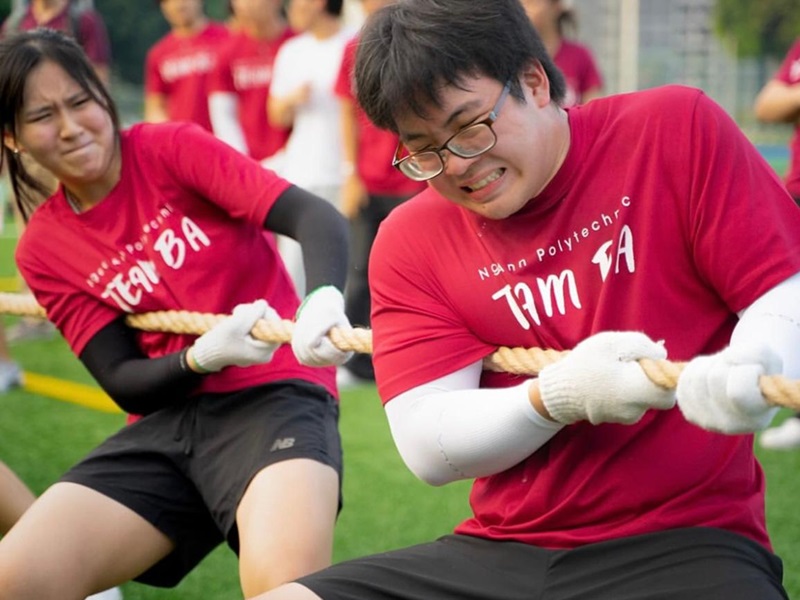 3 NP's BA students at the Inter-School Games