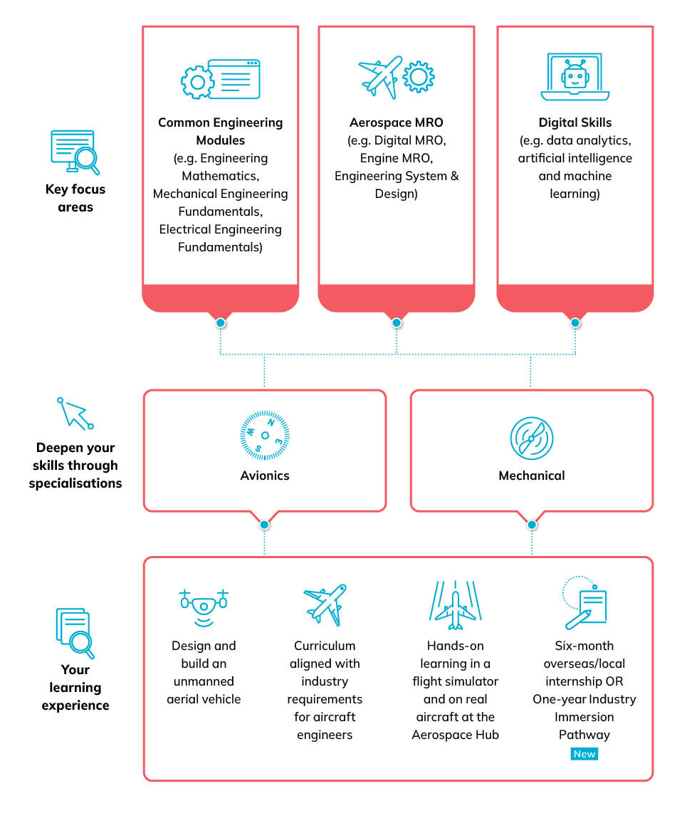 Infographic for Diploma in Aerospace Engineering (AEG)